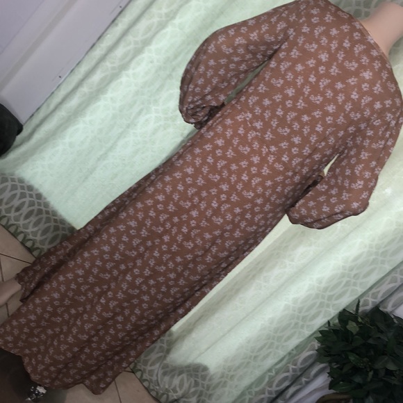 WOMEN'S LONG SLEEVE FLORAL MAXI DRESS - Picture 10 of 10